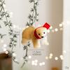 Милые фетровые животные Рождественские украшения Белка и Медведь Плюшевые подвесные украшения, Праздничный домашний декор для рождественской елки и подарки для вечеринки