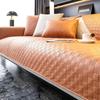 Technology Cloth Leather Sofa Mat Waterproof Durable Modern Couch Furniture Accessories Checkered Seat Cushion Cover Home Decor