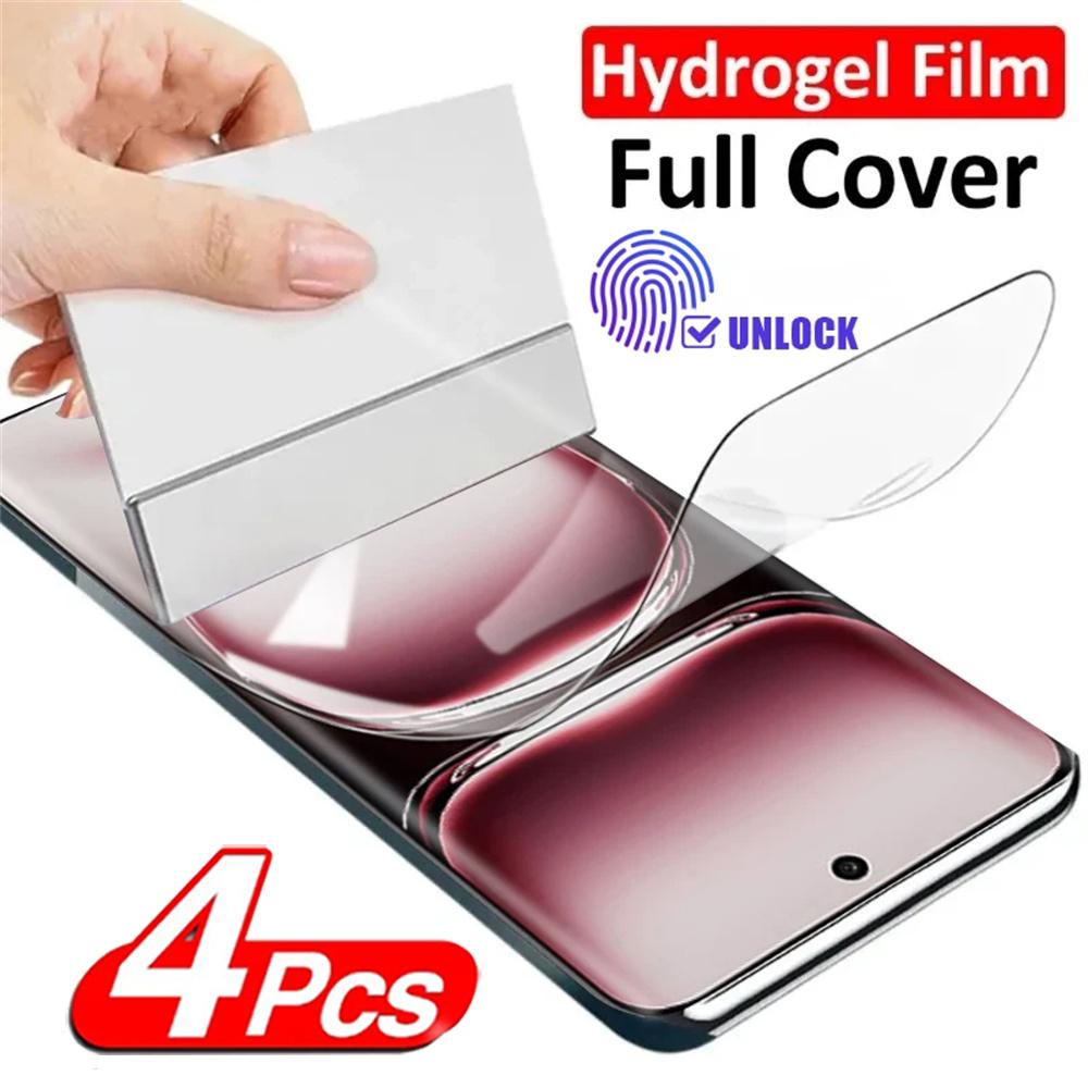 4 шт. Для OPPO Reno 14 13 12 Pro Тонкая гидрогелевая пленка Для OPPO Reno 11 10 12 F 8T 7 8 Lite 6 9 Pro Plus Защитная пленка на весь экран