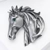 Сплав Брошь Голова Лошади Женщины Мужчины Металлическая Булавка на Лацкан Лошадь Животное Свитер Платье Костюм Аксессуары для Одежды Ювелирные Изделия Подарок