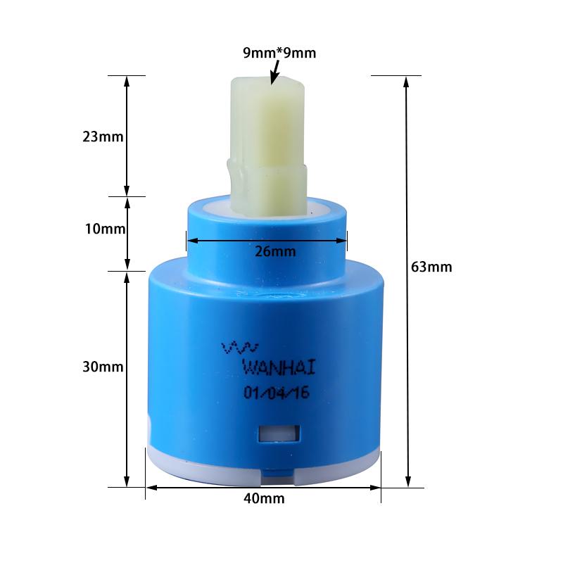 Promotion 35mm / 40mm Ceramic Cartridge Faucet Cartridge Mixer Low Torque Faucet Accessories Rotation Flat Base 7138