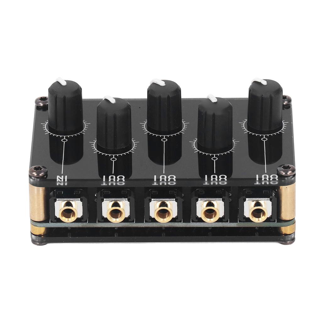TX400 Sound Line Mixer 4 Channel Mini Stereo Portable Passive Mixer Compact Sound Board Console