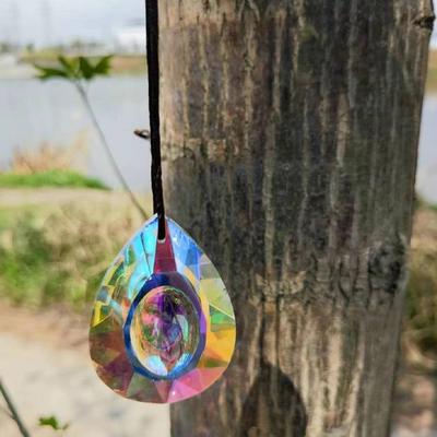 AB Color Large Longan Crystal Подвеска Садовый ловец солнца Украшение