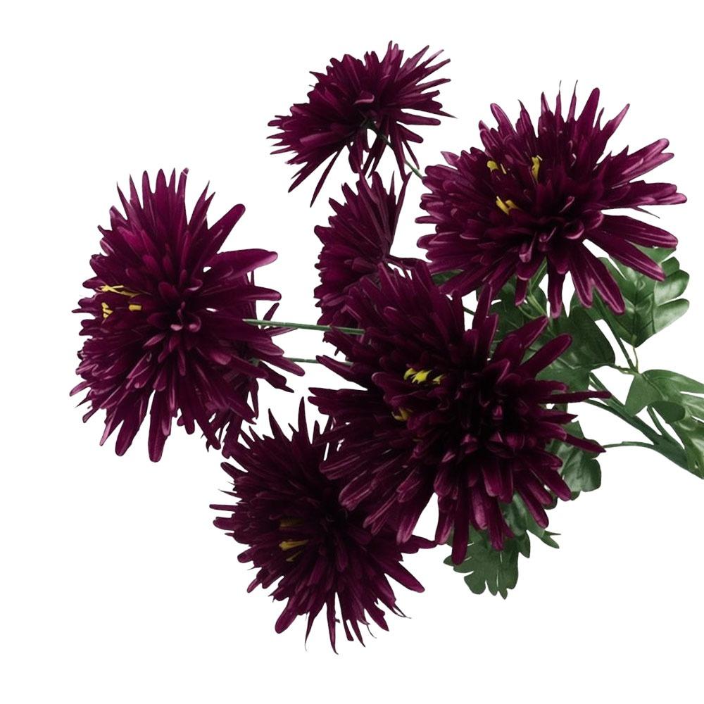 7Head Artificial Flower DIY Flower Silk Chrysanthemum Bouquet Worship Supplies Floral Arrangement Flowers Bouquet