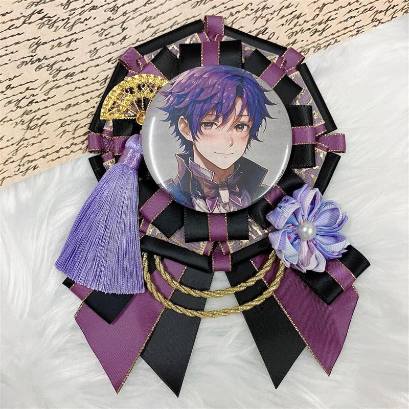 G Triger Japanese Style Ita Decorative Badge Various Ita Bag Rosette Purple Rosette, Rosette, Rosette, Types, Parts, Chain, Ribbon, Decoration,