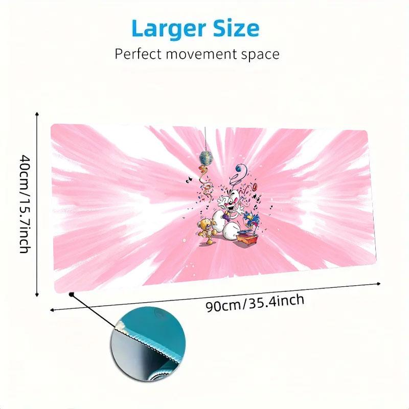 Diddl Large Size Mouse Pad Large Gaming Table Cushion Non-slip Laptop Tablet Big Mousepad XXL Mat Mini PC Playmat With Lock edge