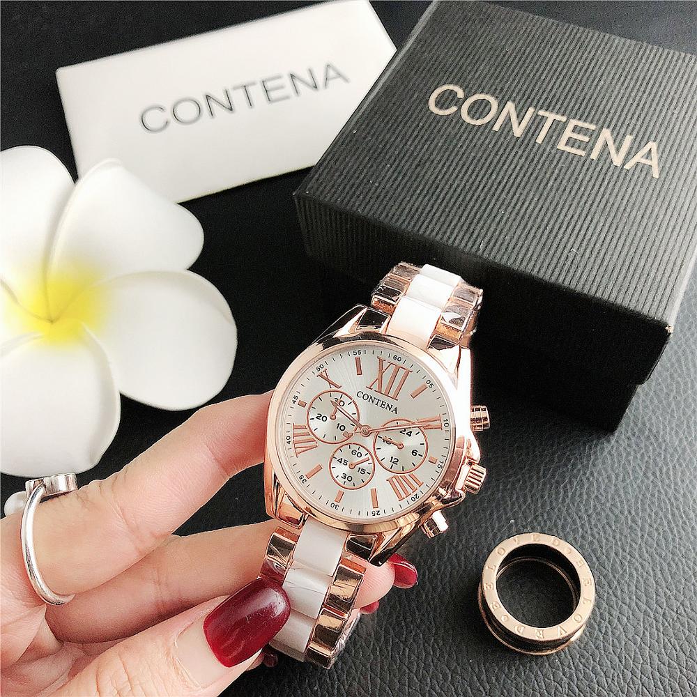 CONTENA New Luxury Brand Quartz Women's Watch Ladies Fashion Watch Women Wristwatches Female Clock Relogio Feminino Masculino