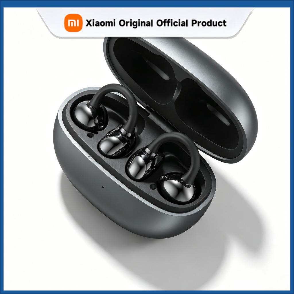 Xiaomi Беспроводные Bluetooth-наушники-клипсы для ушей, спортивный водонепроницаемый дизайн, наушники с шумоподавлением, длительное время работы от аккумулятора, со встроенным микрофоном