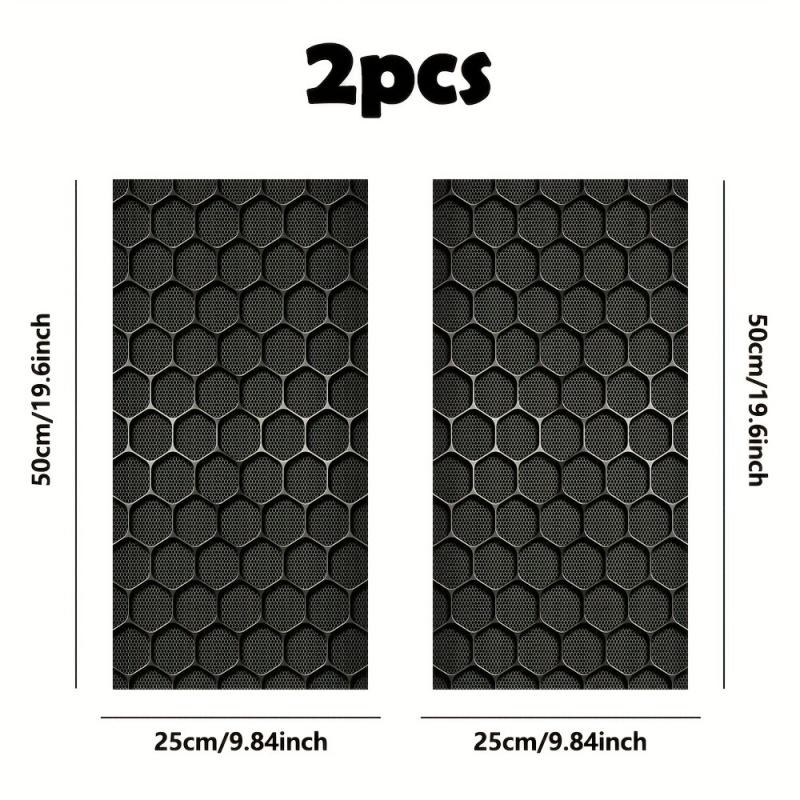 Персонализированные наклейки на кузов Наклейка на центральную стойку в виде сот HD Наклейки на кузов B-стойки