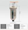 Полностью алюминиевый пневматический AD402-04 масло-влагоотделитель с автоматическим мини-стаканом для слива AD20A.