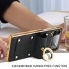 Phone Case Galaxy Z Flip 8 7 6 5 Electroplated Leather Cover With Ring Holder Full Body