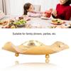 Smooth Surfaces Gold Fruit Bowl Zinc Alloy Decorative Tray Fruit Bowls Snack Tray  For Parties