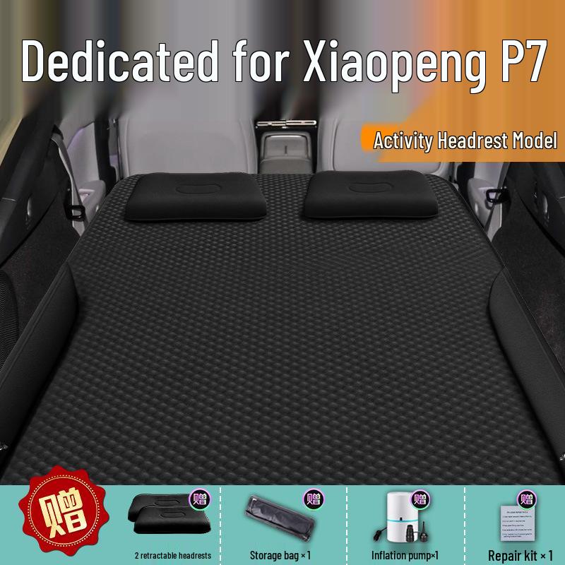 XPeng P7 Car Mattress Rear Seat Inflatable Sleeping Pad & Air Cushion Bed with Essential Items
