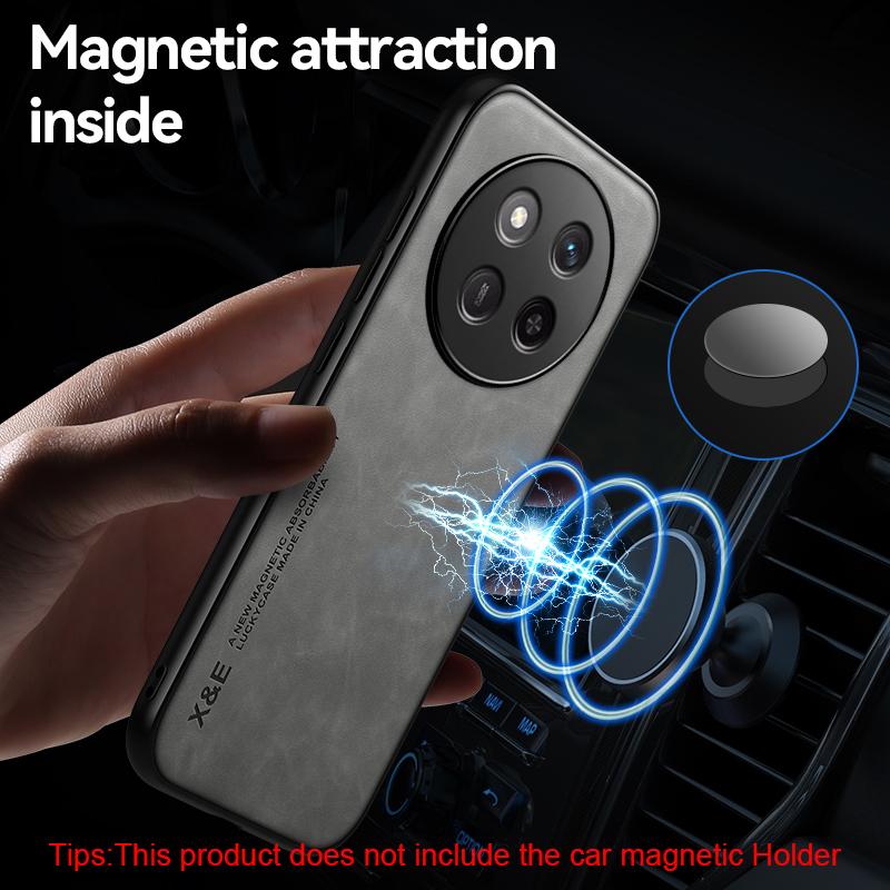 KEYSION Роскошный ретро-чехол из искусственной кожи для HONOR X9c, мягкий силиконовый + противоударный чехол для задней панели телефона из поликарбоната для Huawei Honor X9c 5G