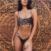 WTEMPO Bikini Snake Leopard Print Split Swimsuit Ladies Sexy Multicolor