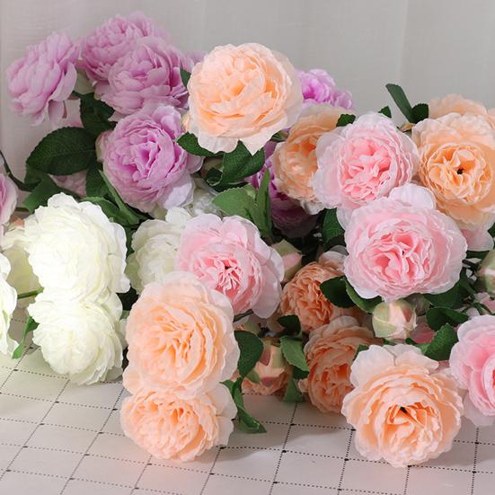 Искусственный цветок шелковый пион реалистичные искусственные цветы стебли искусственных цветов декоративные шелковые ветви DIY композиции