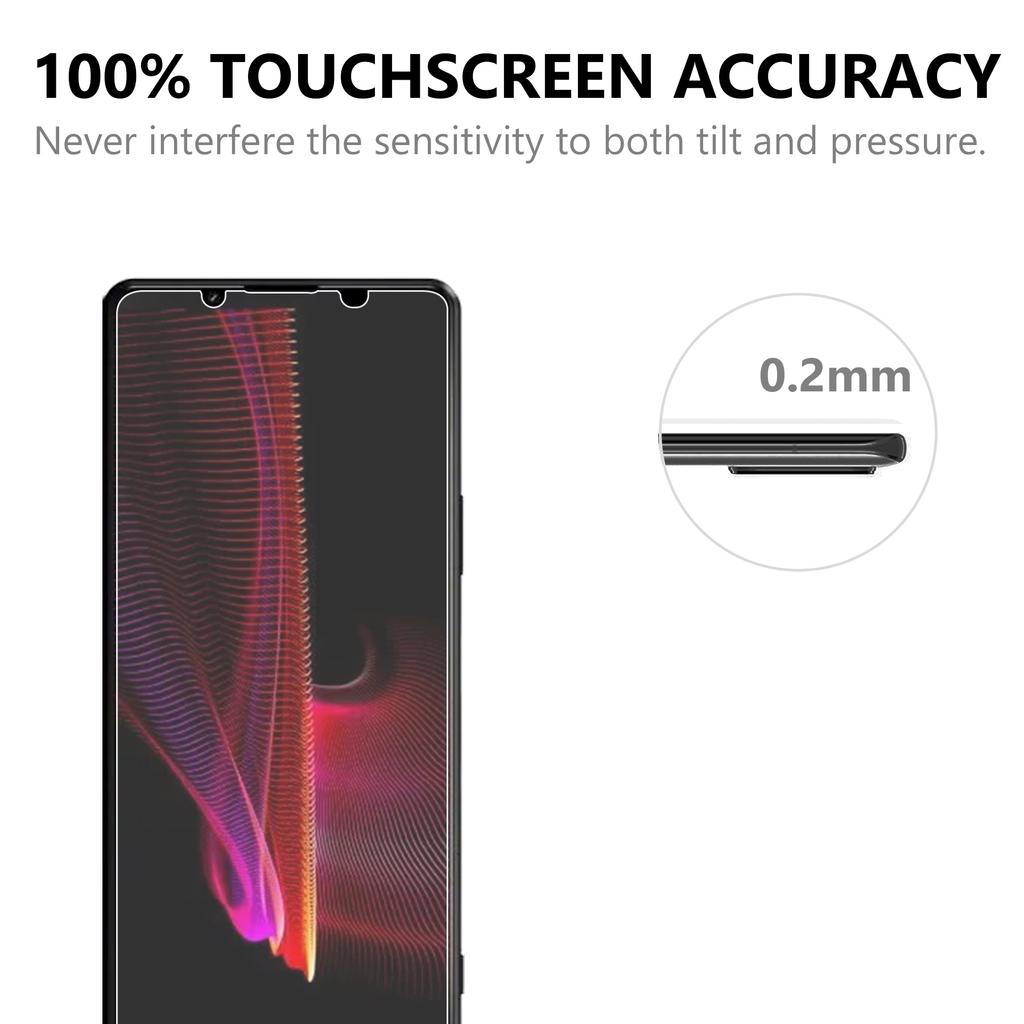 Ultra Clear 2.5D 9H Arc Edge Anti-Burst Tempered Glass Guard Screen Protector for Sony Xperia 1 III 5G