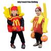 Mcdonalds Outfit Fries Boys Girls Kindergarten Parties Costume Christmas Kids