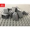 100 шт. Кирпичики MOC Темно-серый Белый Скат 2X2X2 3678 Образовательные Аксессуары Собранные Строительные Блоки Игрушки для Детей