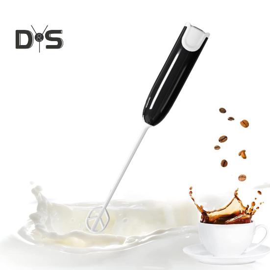 Мини-вспениватель молока, ручной пеногенератор, работающий от аккумулятора, запуск одной кнопкой, съемный беспроводной блендер для яиц, миксер для кофе, палочка