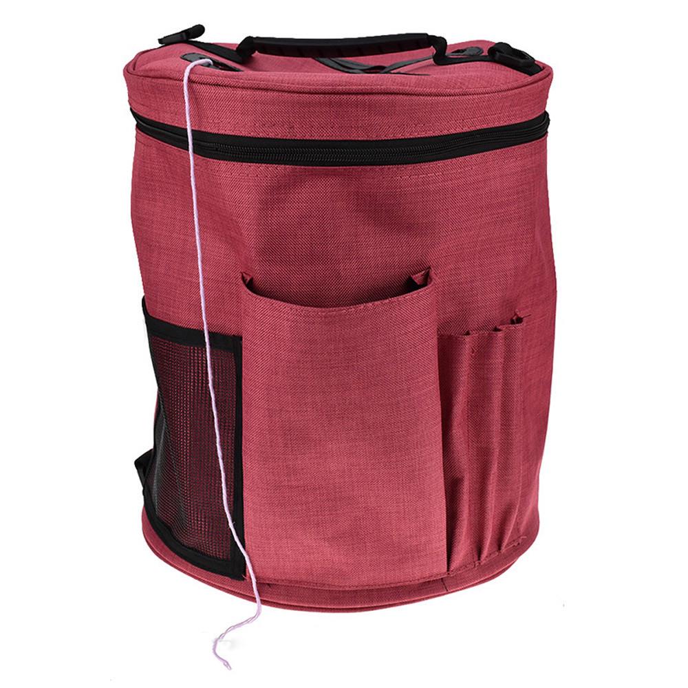 Сумка из ткани Оксфорд, легкая портативная сумка-органайзер для хранения ниток из пряжи для вязания крючком