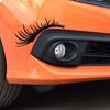 2Pcs Car Eyelashes Stickers Funny Car Headlight Sticker Waterproof Fake Eyelash Decals Tailgate Fridge Wall Window Vehicle Decoration Christmas Gifts