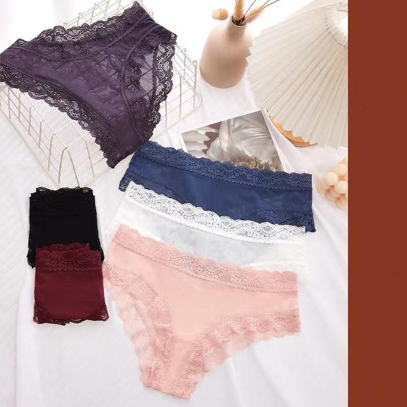 1 шт./комплект хлопковые трусики женские удобные трусы кружевное нижнее белье женские S-XL мягкие трусы женские трусики