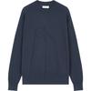 Solid Color Letter Embroidered Crew Neck Long Sleeve Sweater Men Sweater Navy-Blue J326453-BAN