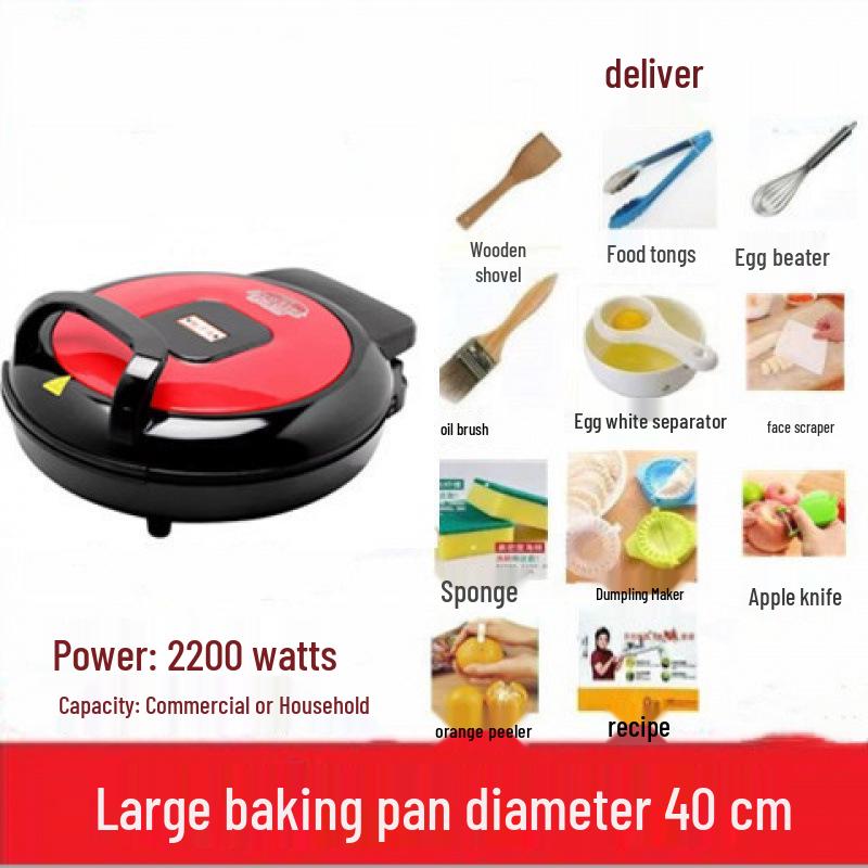 Large Multifunctional Double-Sided Electric Griddle with Deepened Design