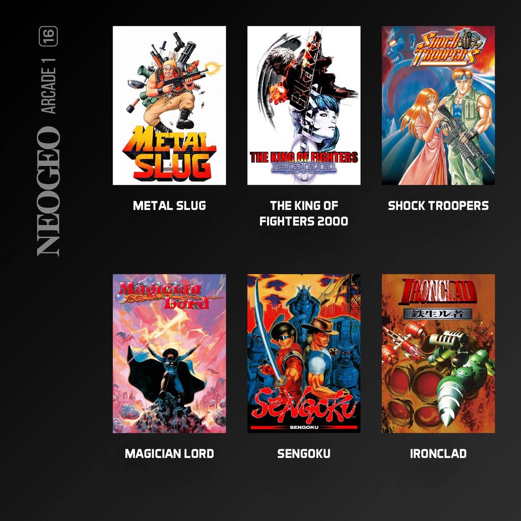 Evercade NEOGEO Arcade 1 Коллекция физических картриджей 6 классических аркадных игр Импорт из Японии