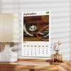 2026 Cat Wall Calendar Funny Weird Cats In Renaissance Art Monthly Planner with Clear Date Boxes Spiral Bound Calendar for Home Office Kitchen Unique