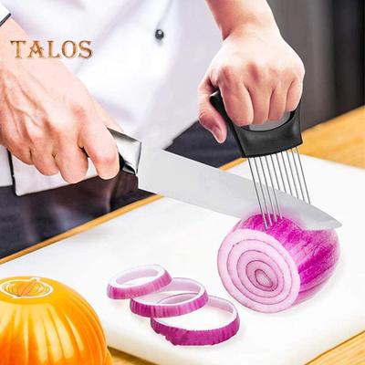 Держатель для лука для нарезки лимона, резак для резки еды, вспомогательный инструмент, многофункциональный кухонный гаджет для фруктов, овощей, мяса