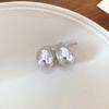 Steel needle acrylic geometric twist U-shaped stud earrings light luxury high-end earrings niche personality versatile commuter earrings