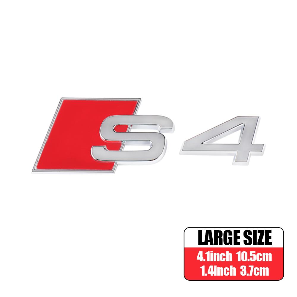 3D ABS Car Body Rear Trunk Badge Sticker Decoration Auto Modification Accessories for Audi S3 S4 S5 S6 S7 S8 Tail Emblem Decals