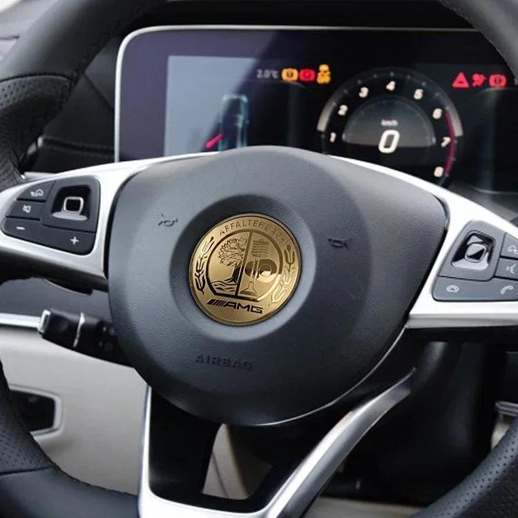 Автомобильная наклейка Значок на руль автомобиля Декоративные аксессуары для салона для Mercedes benz W203 W204 W205 W176 W211 W212 W213