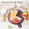 Children'S Play House Royal Pizza Cecile Set Kitchen Simulation Birthday Gift Early Education Wooden Toys