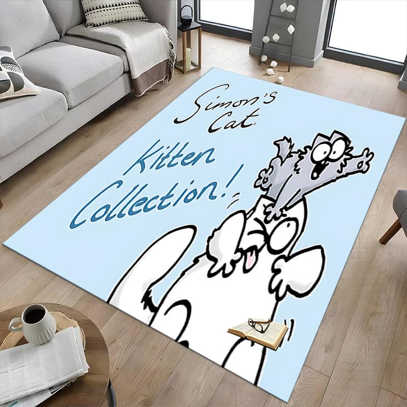 1PC Simon's Cat Kitten Collection! Carpet Ultra Soft, Thick & Absorbent, Non Slip Machine Washable Mat for Entryway