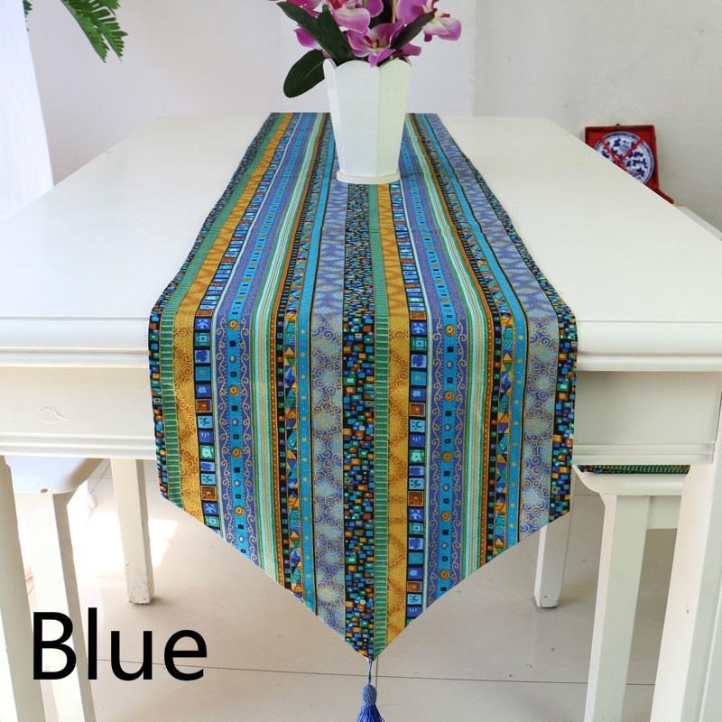 Классическая экзотическая хлопковая льняная скатерть для гостиной, семейного свадебного украшения, деревенский стиль, 1 шт.