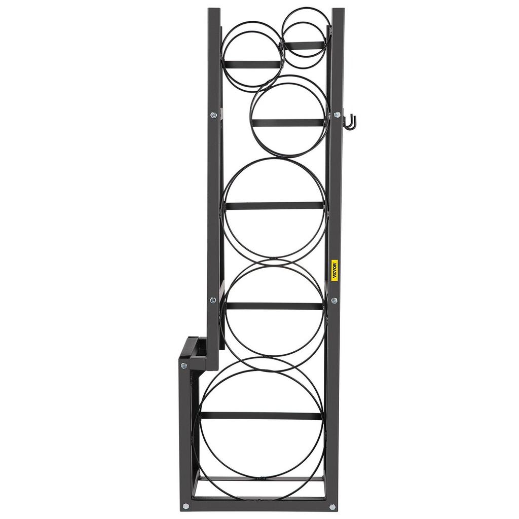 Refrigerant Tank Rack with 1x50lb, 2x30lb and 3 Small Bottles Cylinder Tank Rack, 48.5x15x11 inch Refrigerant Cylinder Rack Gas Cylinder Racks and