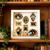 Yousheng DIY Мини-музей Силуэтная коробка Shadow Box Набор для DIY-презентации семейных фотографий с мини-рамками и фигурками для хранения воспоминаний, сувениров, Декор для дома