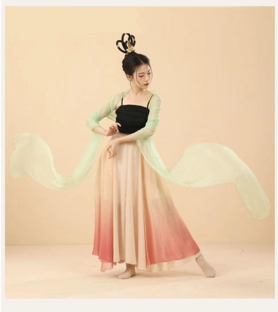 Ethereal Opera Costume Streamer Traditional Hanfu Long Shawl Elegant Chinese Ancient Dance Ribbon