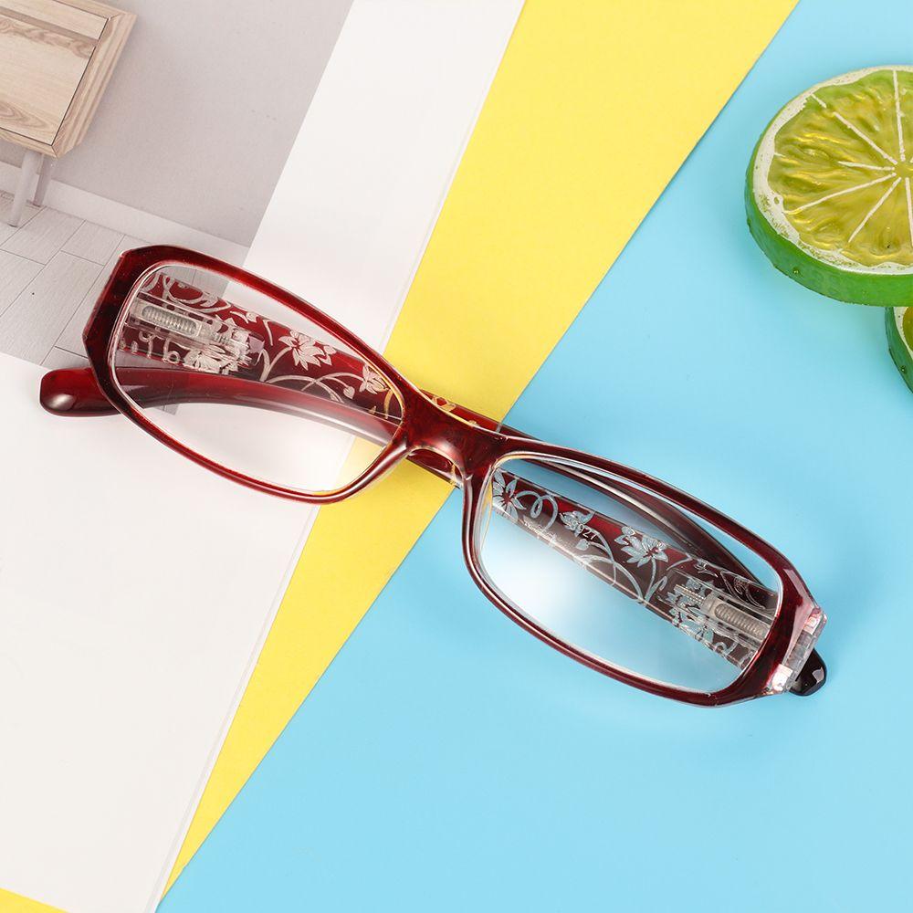 Hinge Print Flower Ultra Light Resin Vision Care Eyeglasses Reading Glasses +1.00~+4.0 Diopter