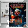 K-Killer Klowns From Outer Space Shower Curtain With Waterproof And Mold Resistant Shower Curtain Polyester Durable Bathroom