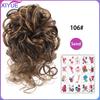 Synthetic Hair Bun Chignon Messy Curly Hair Band Elastic Scrunchy False Hair Pieces For Women Hairpins Black Brown