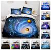 3D Star Sky Quilt Cover and Pillow Case 2 or 3 High-definition Planet Bedding AU/EU/DE Full Size Comfortable, Luxurious, and Easy To Clean Home Decor