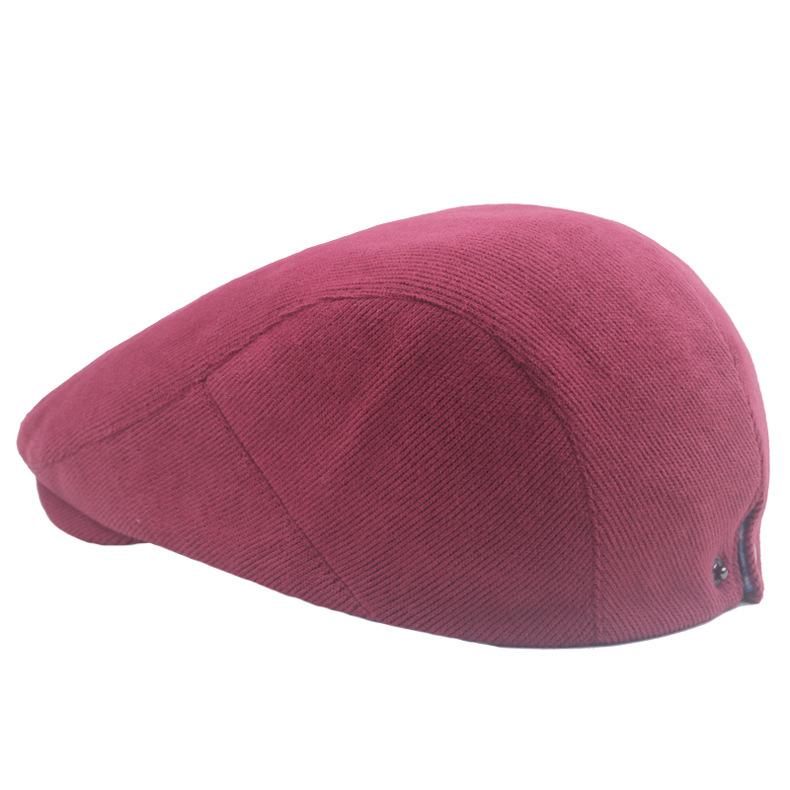 Осенне-зимний вельветовый берет, женская кепка газетчика, британская кепка, уличная кепка для мужчин