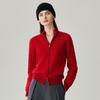 Zhaojun Women's 100% Cashmere Thickened Cardigan
