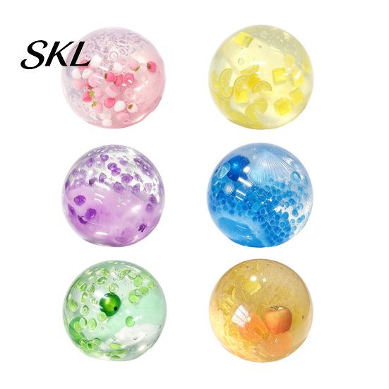 Anxiety Relief Squeeze Ball Clear Stress Fidget Toy, Slow Rebound Transparent Toy for Home Office School