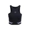 Женский спортивный топ-кроп X Stella McCartney Truepace Color Block для бега, дышащий, Черный IP9141