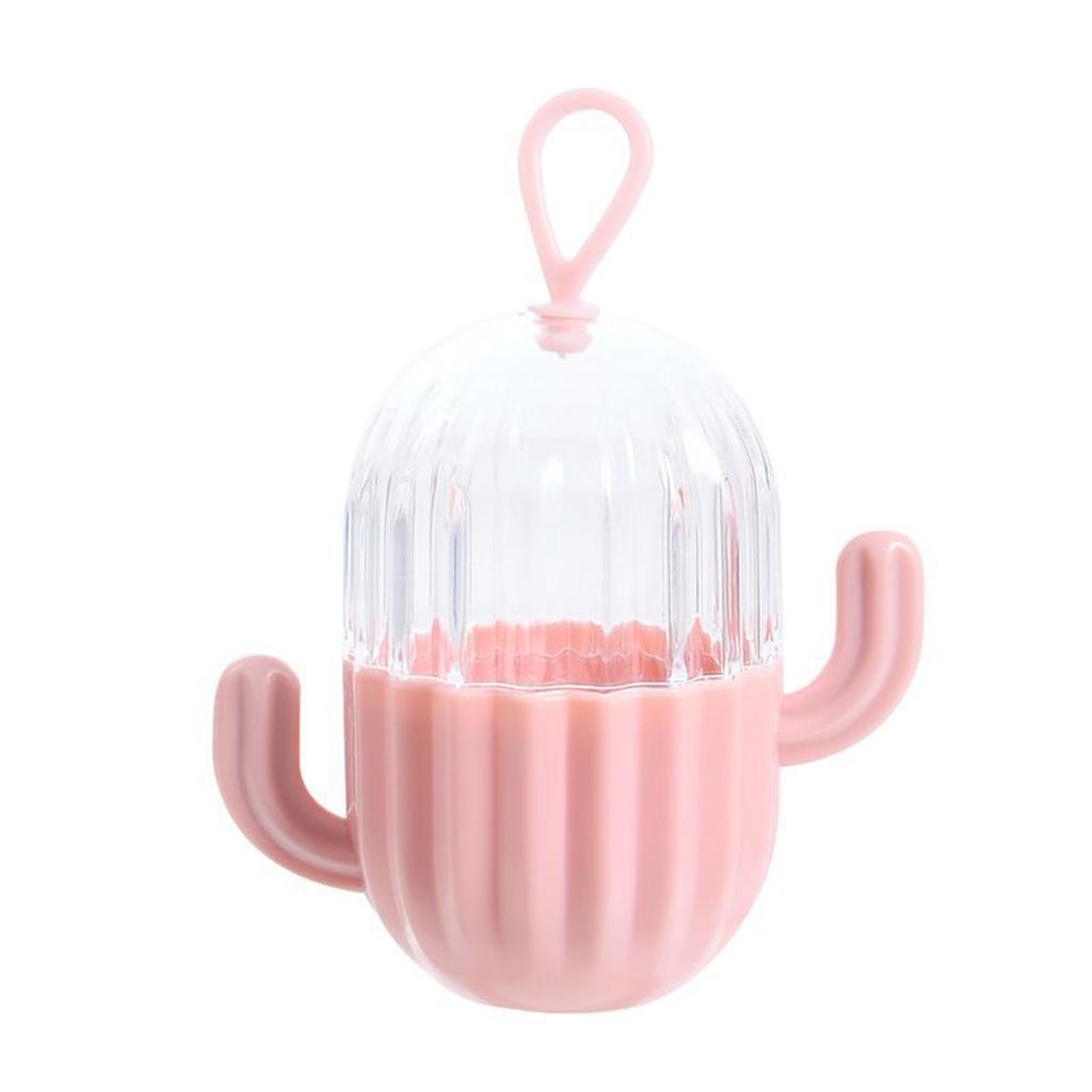 Коробка для хранения спонжей для макияжа, подставка для блендера в форме кактуса, портативный чехол для пуховки для путешествий